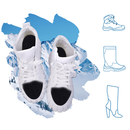 Przeciwpotne wkładki do butów z polarem